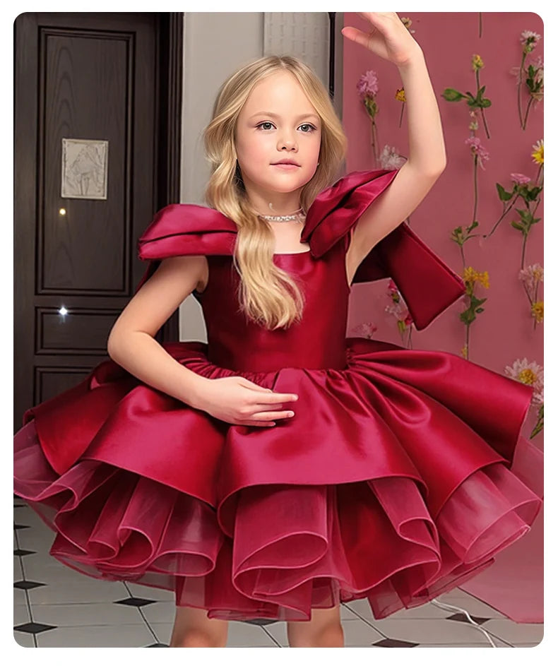 Girls' Christmas Dress, Birthday Party Dress, Important Holiday Ball Gown, Flower Girl Dress