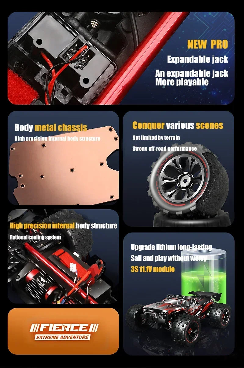 Professional Racing Car 85 Km/h 4WD Brushless Remote Control