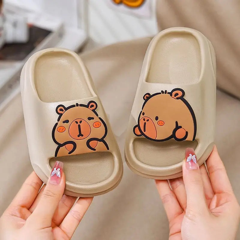 Children Slippers Cute Capybara Home Slippers
