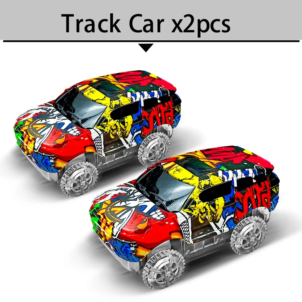 Children Electric Magic Climbing Dinosaur Track Toy Engineering Car Kids