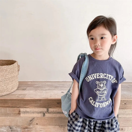 Carmen Cotton Kids T-shirt Summer Clothes Sleeved Tops Tees Children Costume