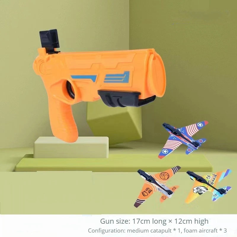 Children's Toys Airplane Launcher Children's Fun Foam Airplane  Sports Flying Toy