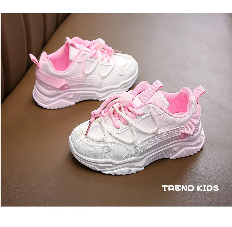 Girls Gradient Design Shoes Children Platform Sneakers Casual 4-12 Years Autumn Kids Chunky Running Sports Tennis Shoes for Girl
