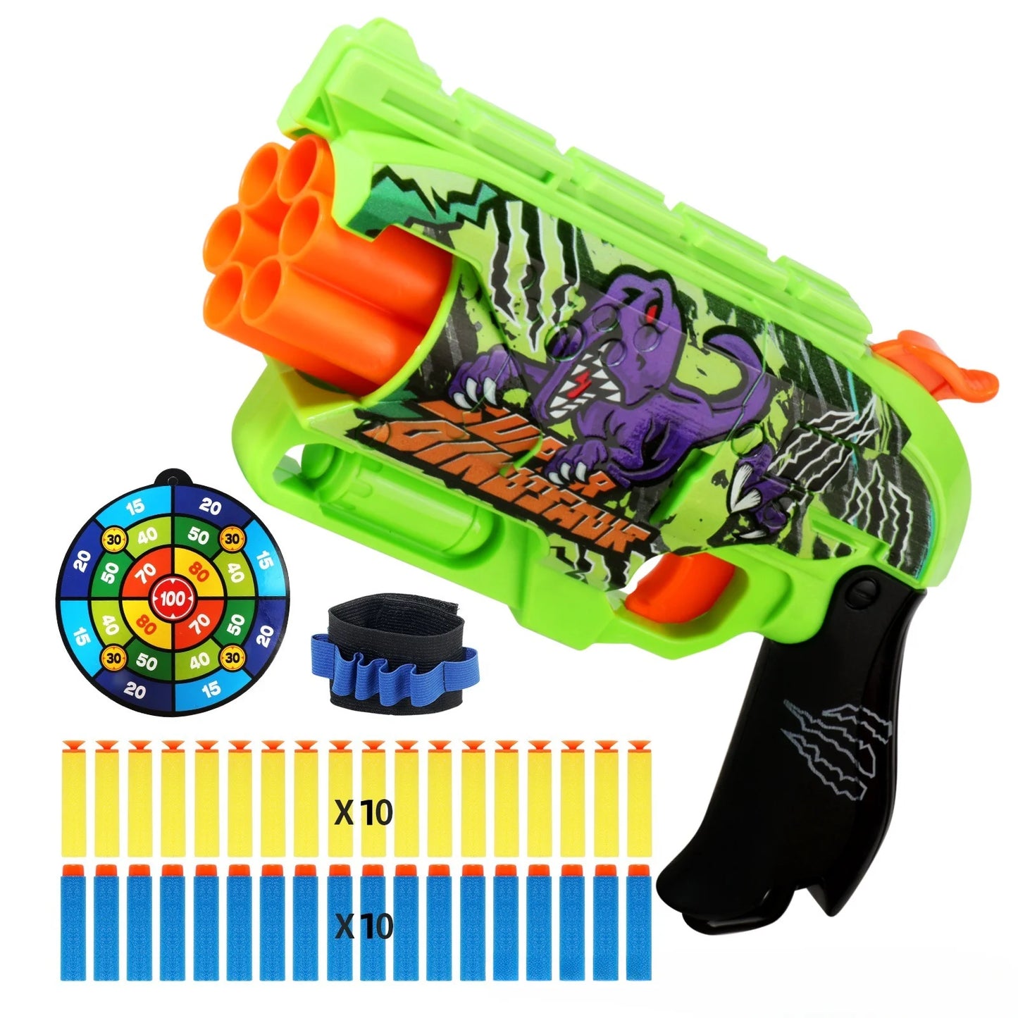 Kids Air Soft Bullet Gun Toys - Graffiti Shark Design