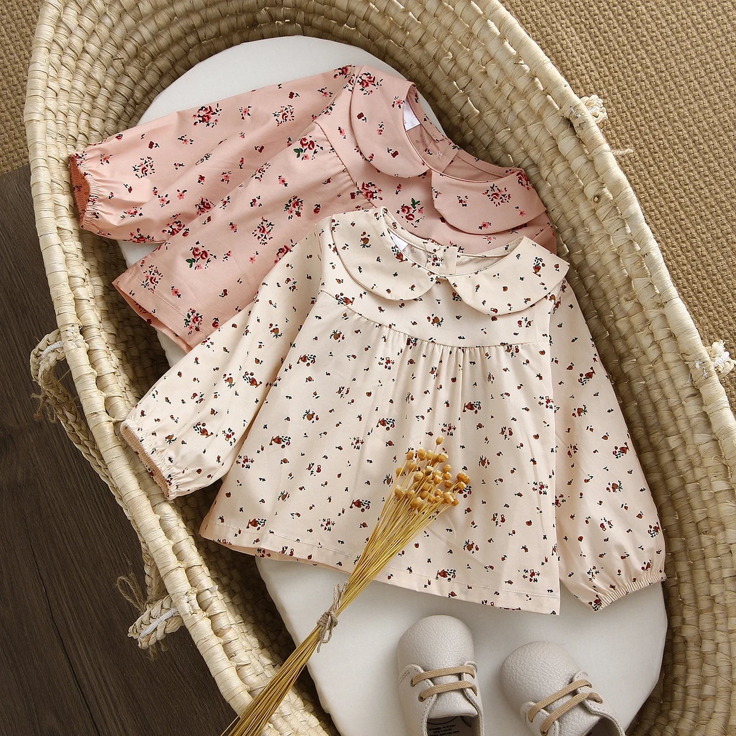 Isla Floral Blouse Long Sleeve Cotton Tops