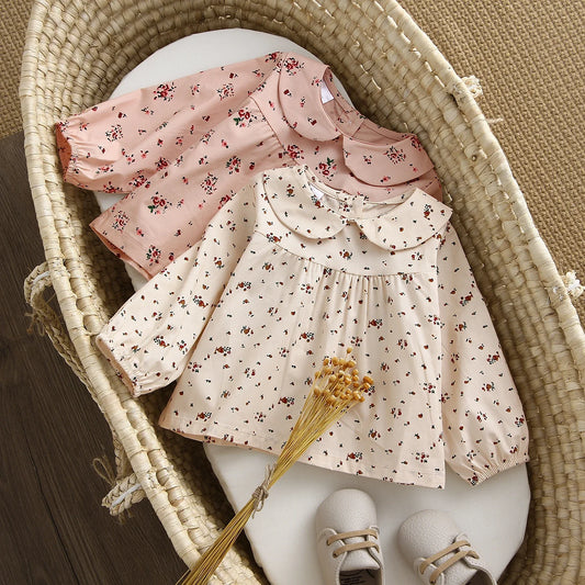 Isla Floral Blouse Long Sleeve Cotton Tops