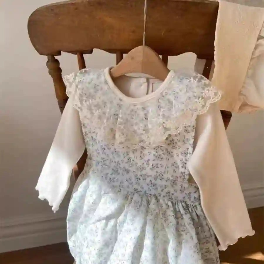Juana Cute Embroidered Flowers Princess Tops