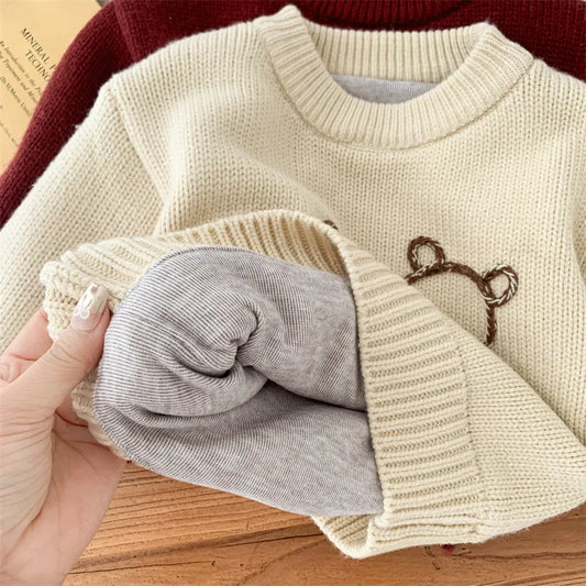 Ernesto Winter Cartoon Dogs Toddler Sweater