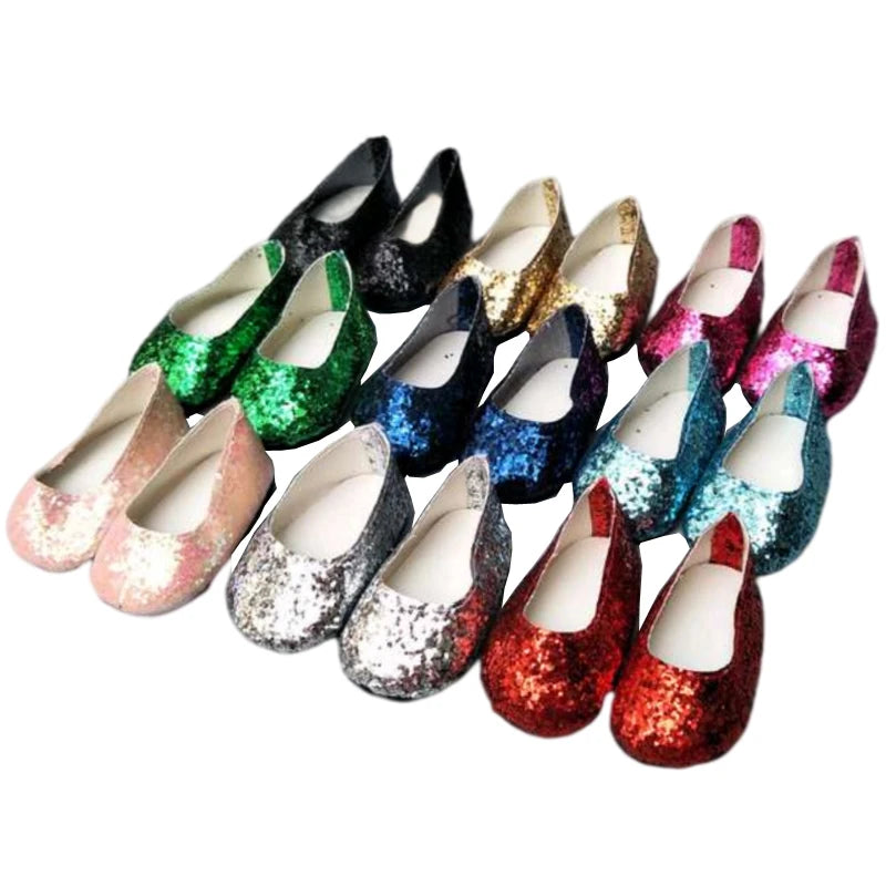 Baby Doll Shoes for 43cm Doll Shoes for 18 Inch Girl Doll Princess Shoes Toy  Accessories