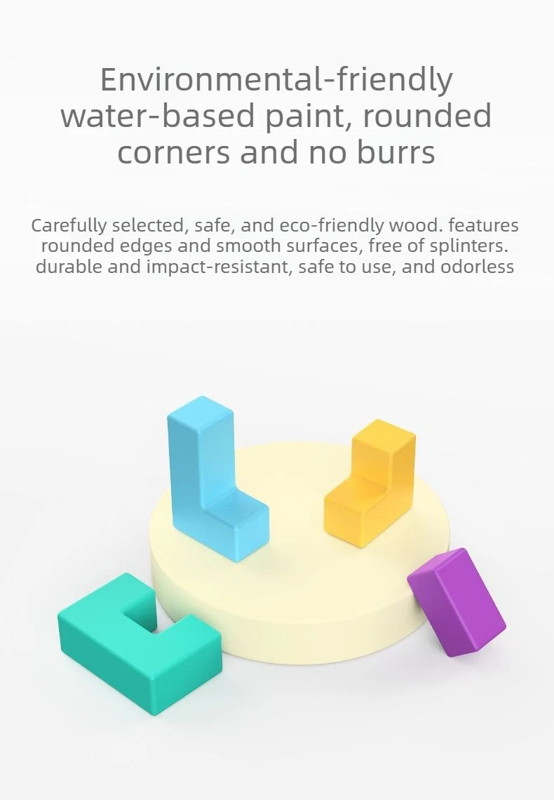Tetris Building Blocks Children's Toys, 3d Jigsaw Puzzle Parent-child Games 3 To 6 Years Old