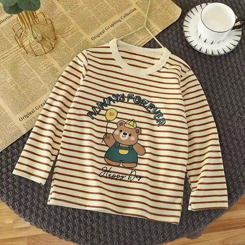 Kids Cartoon Long-sleeve Tops - Isa Collection