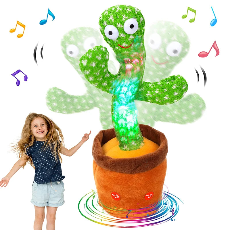 Dancing Cactus Toy for Kids - Musical Plush Speaker