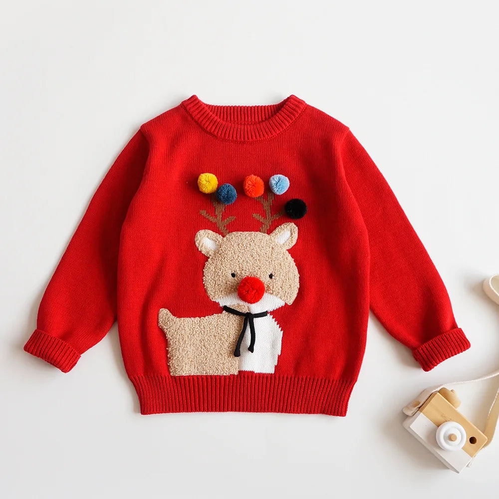 Sandro Christmas Santa Claus Pullover Sweater - GuGuTon baby store - Baby Fashion - Toddlers Outfits - Babies Outfits - Toddler Clothes - Kids Clothing - Newborn Clothes - Newborn Wear - Kids Wear - Trending Clothes - Trending Outfits - Fall Fashion - Winter Fashion - Girls Clothes - Boys Clothes - Babies Wear - Kids Accessories - KidsWear - Summer Clothes - Summer Fashion - Summer Trend - Falls Sweaters - Tops - Bottom - Jeans - Blouse - Dresses - Newborn Dresses - Toys