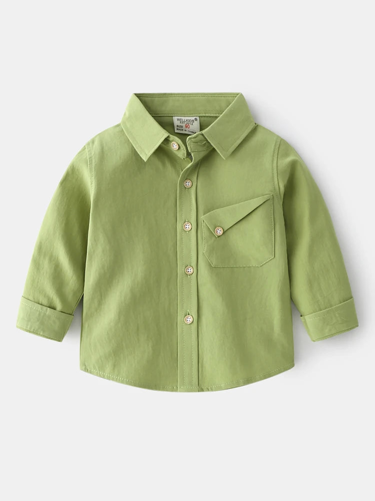 Marlon Fashion Candy-Colored Shirt - GuGuTon baby store - Baby Fashion - Toddlers Outfits - Babies Outfits - Toddler Clothes - Kids Clothing - Newborn Clothes - Newborn Wear - Kids Wear - Trending Clothes - Trending Outfits - Fall Fashion - Winter Fashion - Girls Clothes - Boys Clothes - Babies Wear - Kids Accessories - KidsWear - Summer Clothes - Summer Fashion - Summer Trend - Falls Sweaters - Tops - Bottom - Jeans - Blouse - Dresses - Newborn Dresses - Toys