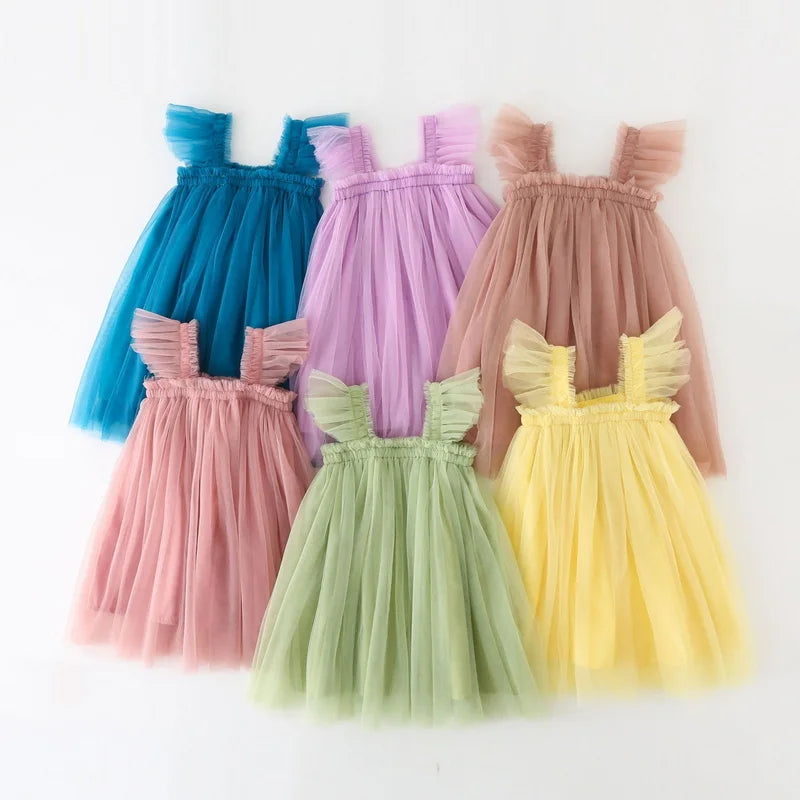 Mia Sleeveless Square Collar Princess Dress Child