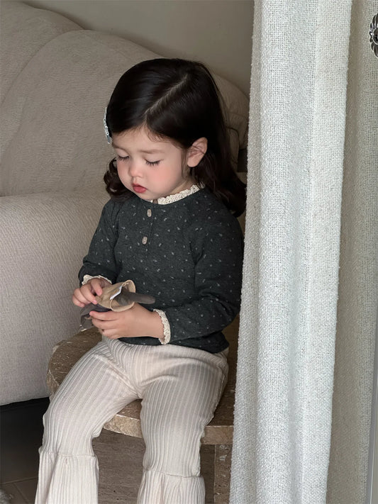 Noemi O-neck Toddler Cotton Long Sleeve Tops