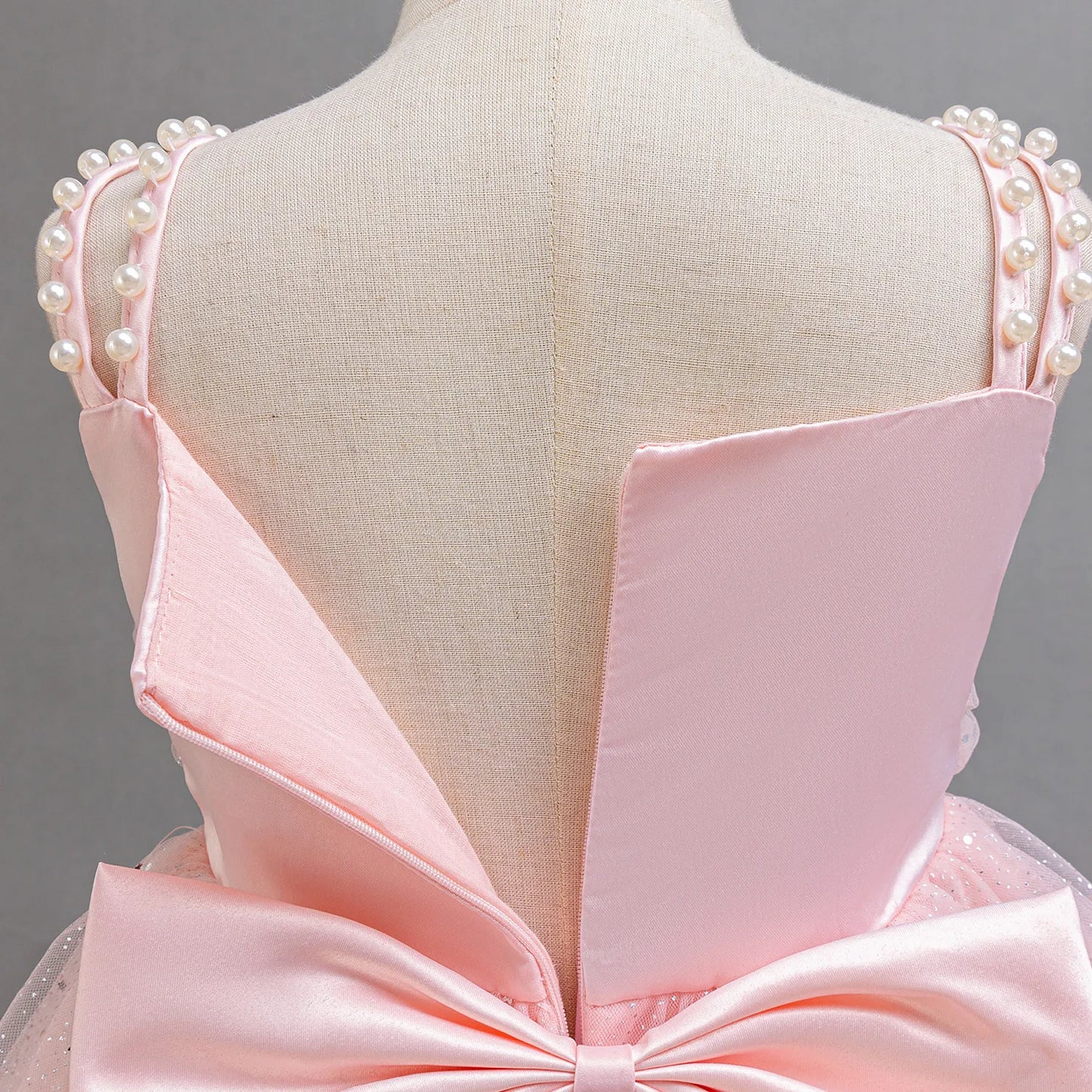 Baby Girl Lace Dresses Sparkling Weddings Pink Dress Elegant Princess