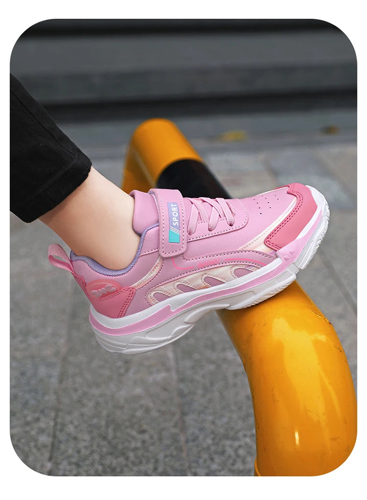 Fashion Children's Shoes Sneakers Girls Comfortable Sneakers Outdoor Non-Slip Running Shoes Tennis Shoes Light Casual Shoes
