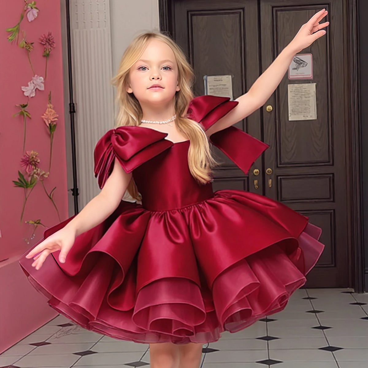 Girls' Christmas Dress, Birthday Party Dress, Important Holiday Ball Gown, Flower Girl Dress