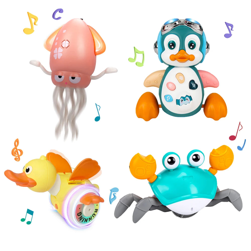 Kids Electronic Pet Toys Musical Penguin Dancing Duck & Octopus