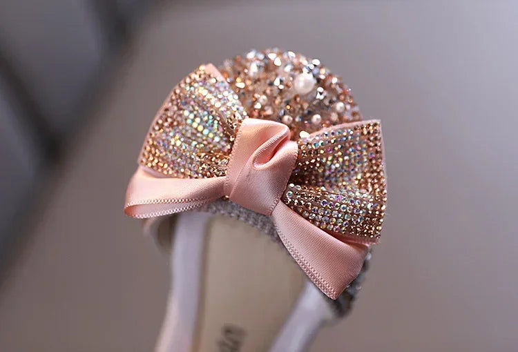 Sandals Toddler Girl Childrens Shoes Pearl Rhinestones Shining Kids Shoes