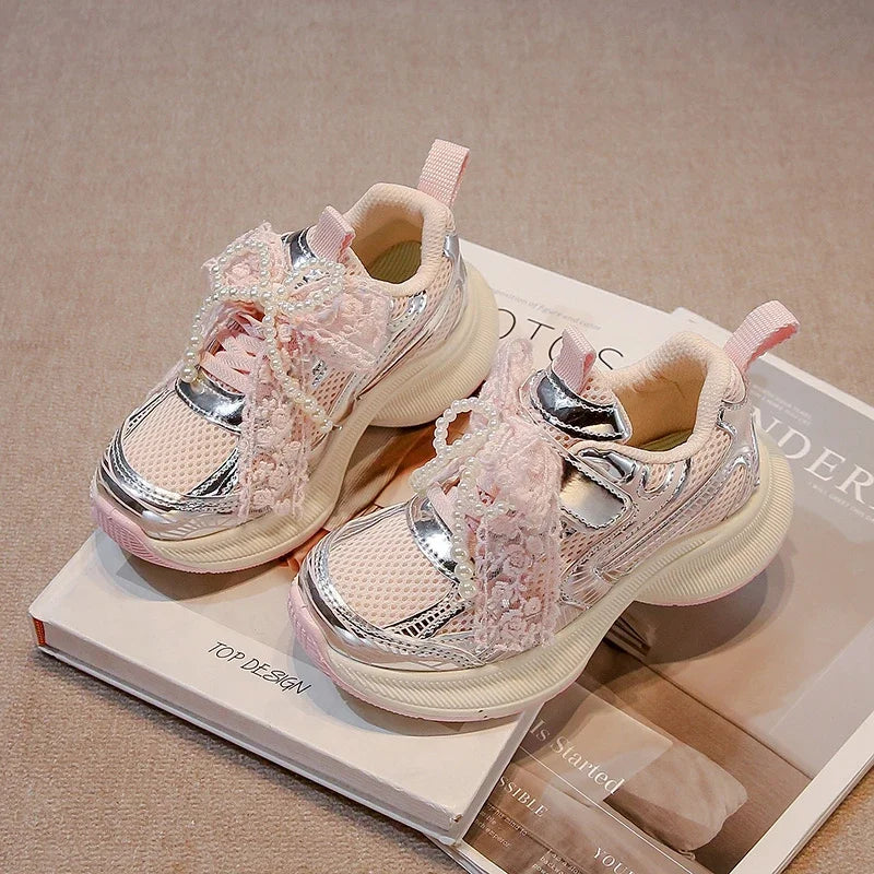 Girls' Sports Fashion Dad Shoes 2025 Spring
