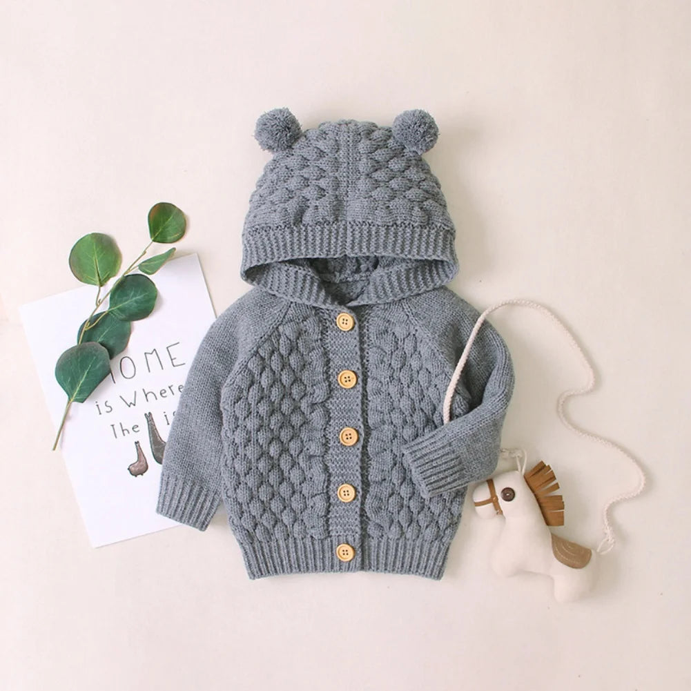 Adonis Hooded Baby Boys Clothing Sweaters