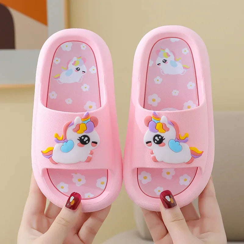 Channel Unicorn Dream Kids Slippers Soft 2-6 Years