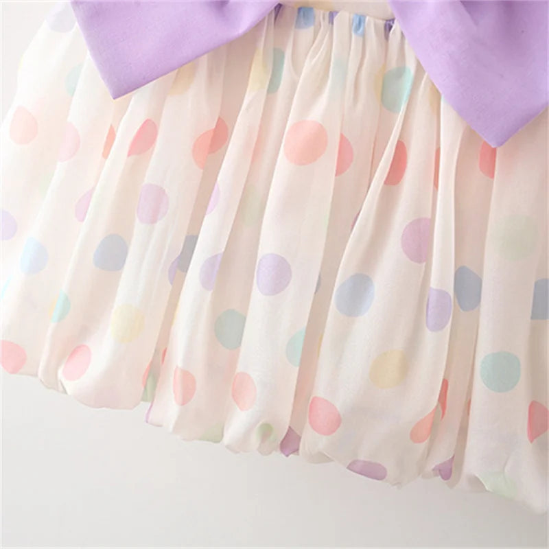 Baby And Girls' Dress Summer New Colorful Spot Girls' Dress