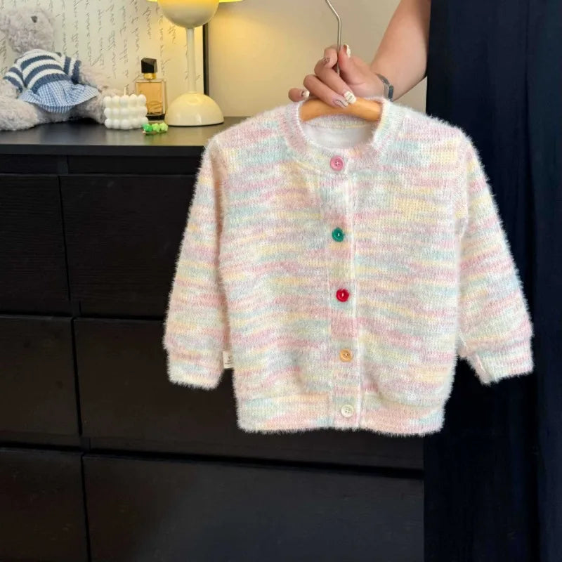 Jhonny Plush Warm Children Rainbow Sweater