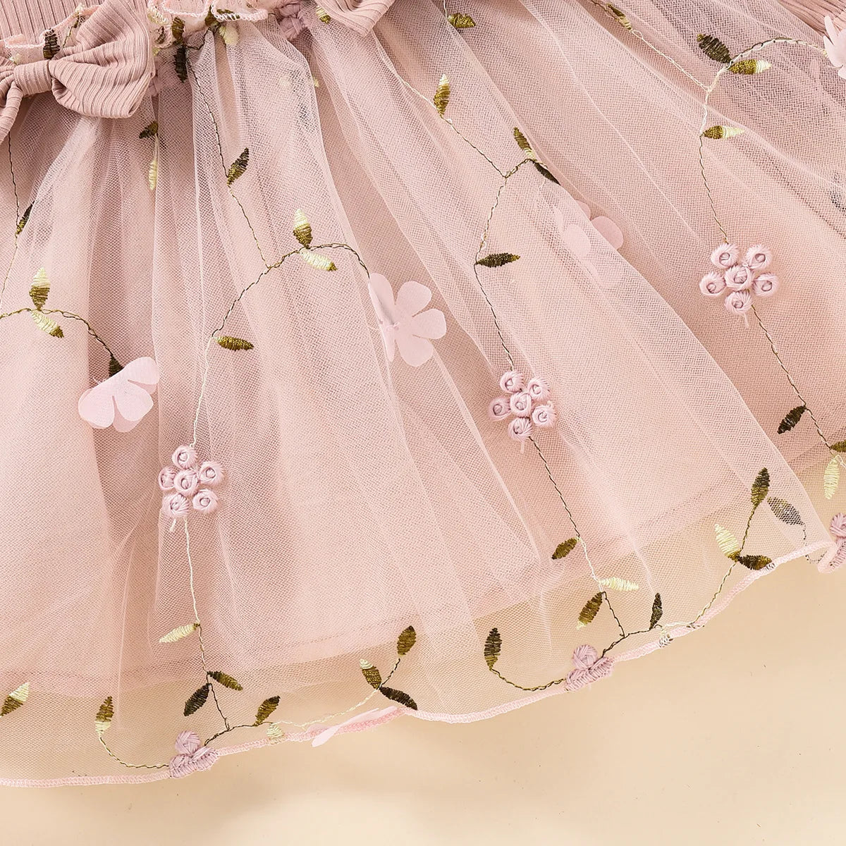 New Single Piece Spring And Autumn Baby Girl Baby Pink Princess Dress