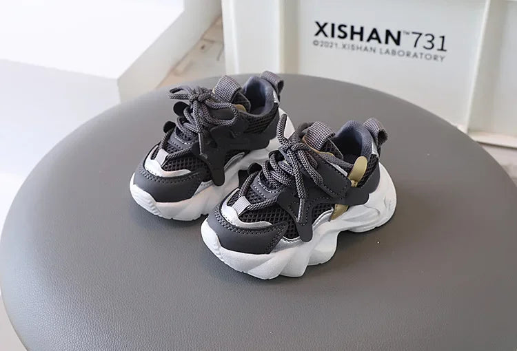 2024 Children's Sneakers Boy Spring Autumn Kids School Basketball Shoes Fashion Girls Causal Walking Shoes Breathable Non-slip