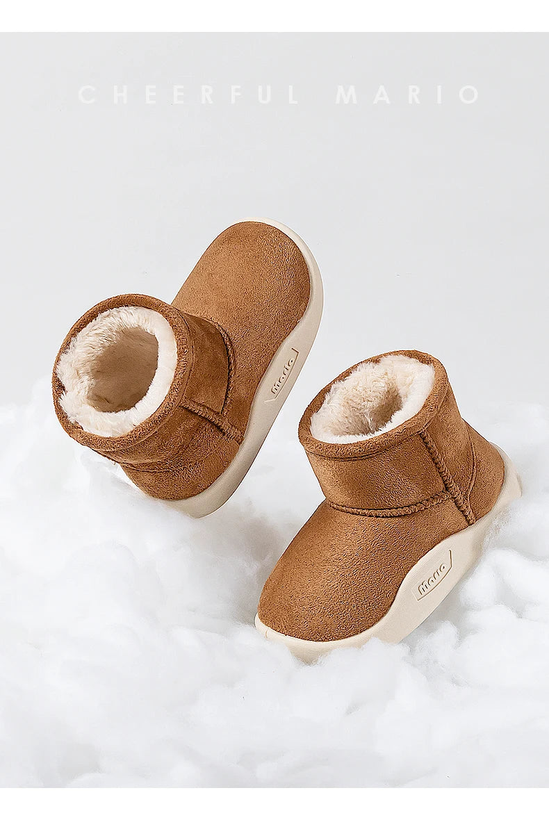Kids Warm Winter Boots | Cheerful Mario Snow Boots