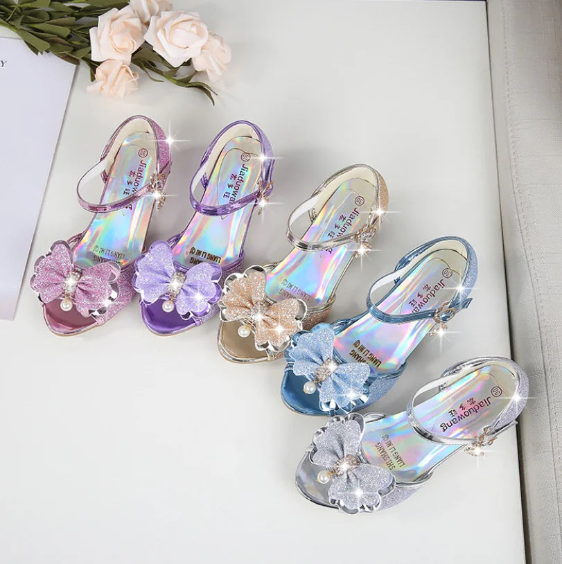 10 Colors Children Princess Sandals Kids Girls Wedding Shoes