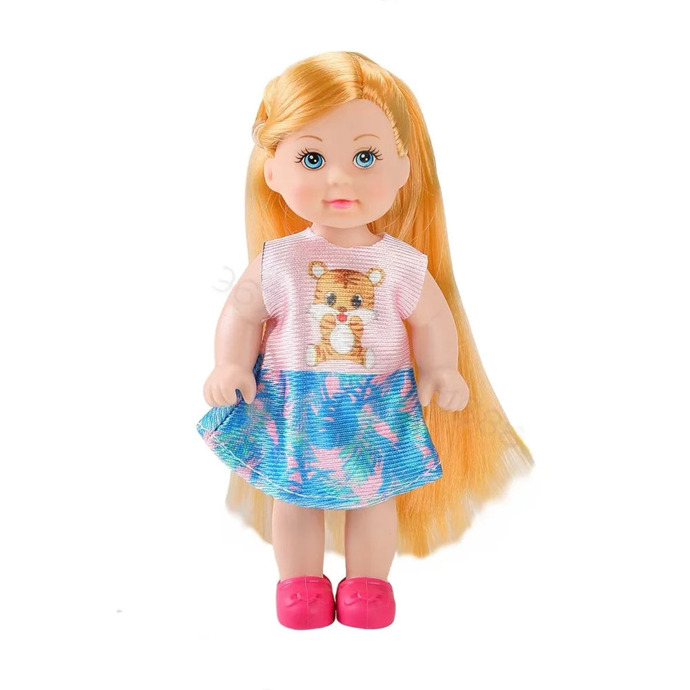 Multi style set with optional mini baby palm dolls, girl player toys, gifts