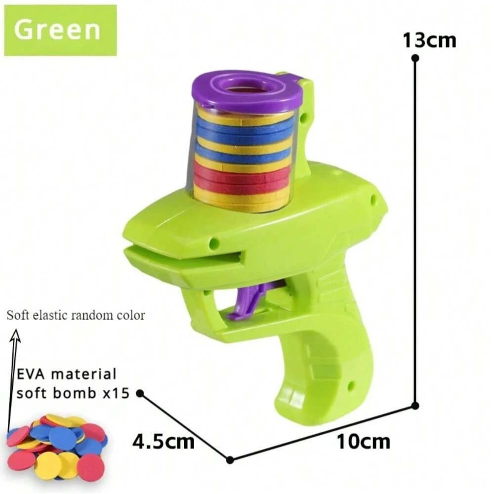 1pc Foam Disc Launcher Flying Disc Handheld Shooter Indoor