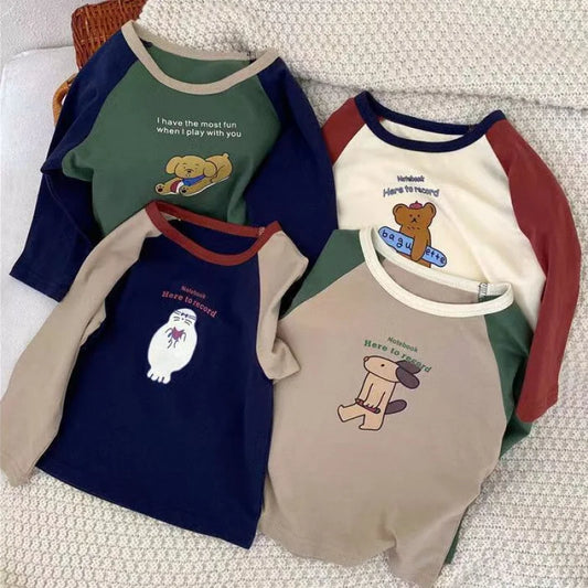 Nacho Contrast Cartoon Printing Sweater