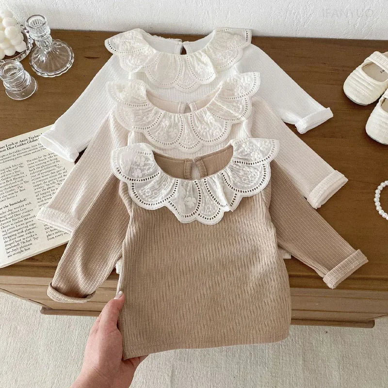 Yamilet Infant Girls Long Sleeve Cotton Tops