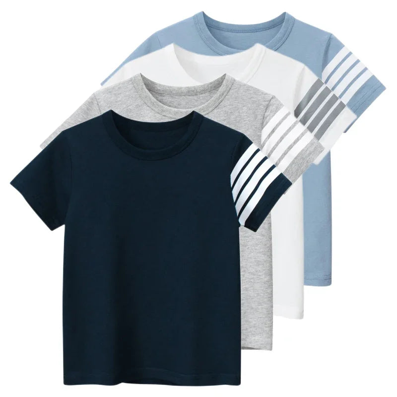 Michael Striped Short Seleeve Tees - GuGuTon baby store - Baby Fashion - Toddlers Outfits - Babies Outfits - Toddler Clothes - Kids Clothing - Newborn Clothes - Newborn Wear - Kids Wear - Trending Clothes - Trending Outfits - Fall Fashion - Winter Fashion - Girls Clothes - Boys Clothes - Babies Wear - Kids Accessories - KidsWear - Summer Clothes - Summer Fashion - Summer Trend - Falls Sweaters - Tops - Bottom - Jeans - Blouse - Dresses - Newborn Dresses - Toys
