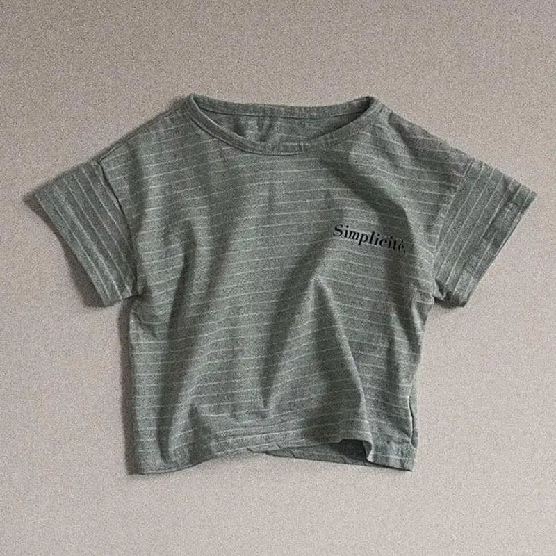 Mateo Striped Short Sleeved Tees - GuGuTon baby store - Baby Fashion - Toddlers Outfits - Babies Outfits - Toddler Clothes - Kids Clothing - Newborn Clothes - Newborn Wear - Kids Wear - Trending Clothes - Trending Outfits - Fall Fashion - Winter Fashion - Girls Clothes - Boys Clothes - Babies Wear - Kids Accessories - KidsWear - Summer Clothes - Summer Fashion - Summer Trend - Falls Sweaters - Tops - Bottom - Jeans - Blouse - Dresses - Newborn Dresses - Toys