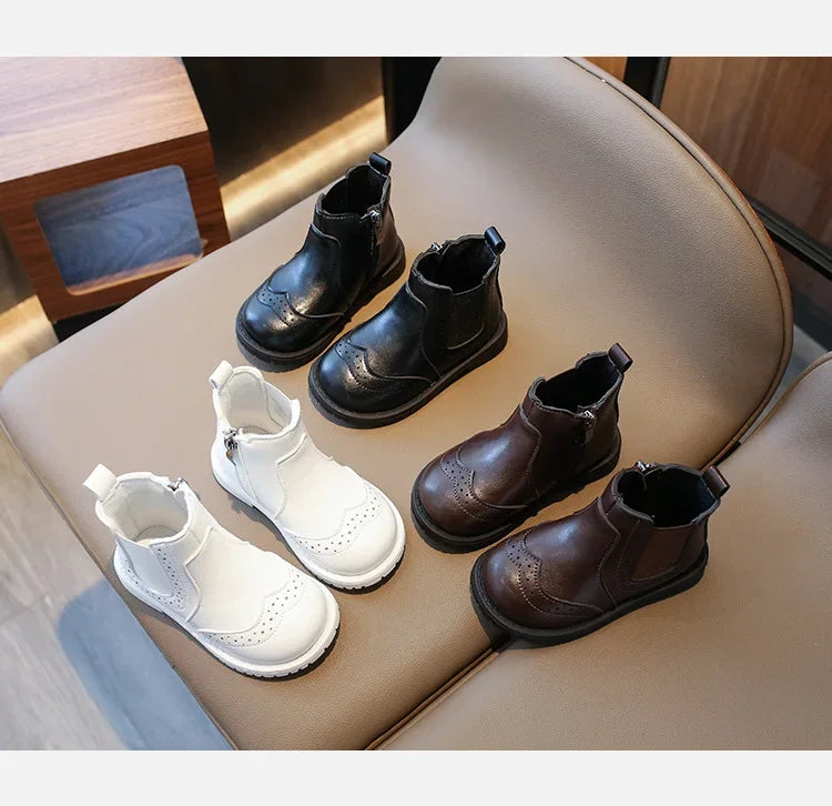 Versatile Baby Girl Boot Must-have Outdoor Lounging for Spring Autumn Clssic Princess Chelsea Short Boots Shoes