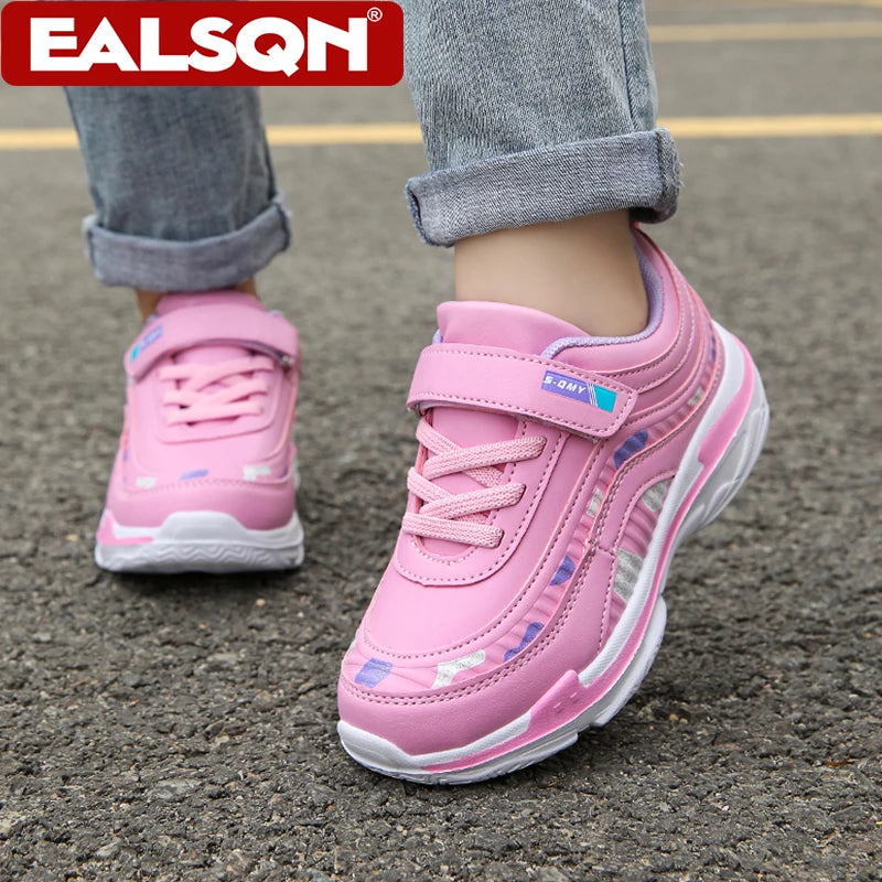 Girls Running Shoes Kids Sports Casual Sneakers Breathable Lightweight