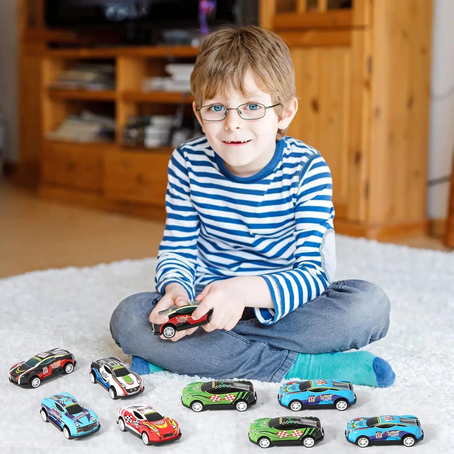 Mini Pull Back Cars for Kids - 30 Toy Cars Set