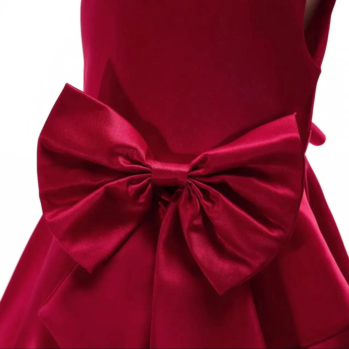 Young Kids Elegant Performance Dress For Teenager Girls Big Bow Princess Dresses