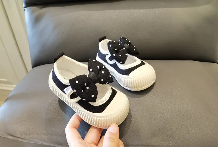 2026 Kids Shoes Baby Girl Walking Shoes with Breathable and Non Slip Mesh Bow Princess Shoes with Non Slip Soft Soles