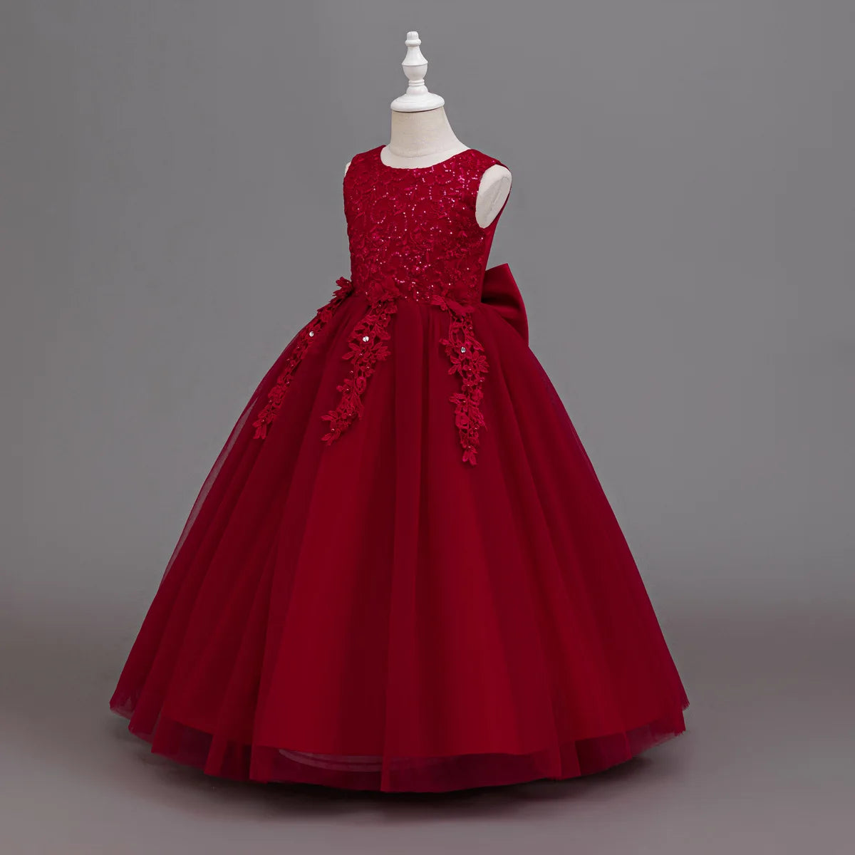 New Flower Girl Dress Dressed Up for Birthday Party Evening Dress