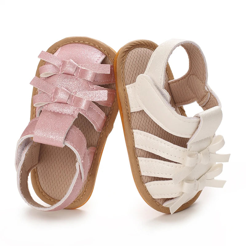 0-18Months Newborn Infant Baby Girls Shoes Summer Sandals Casual Rubber Bottom Non-Slip