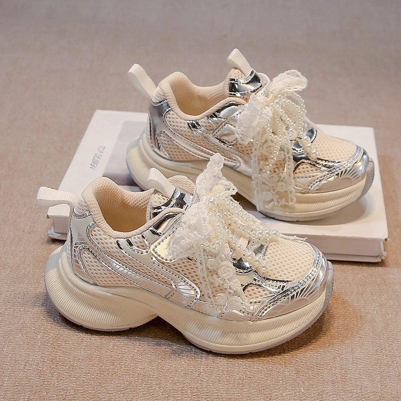 Girls' Sports Fashion Dad Shoes 2025 Spring