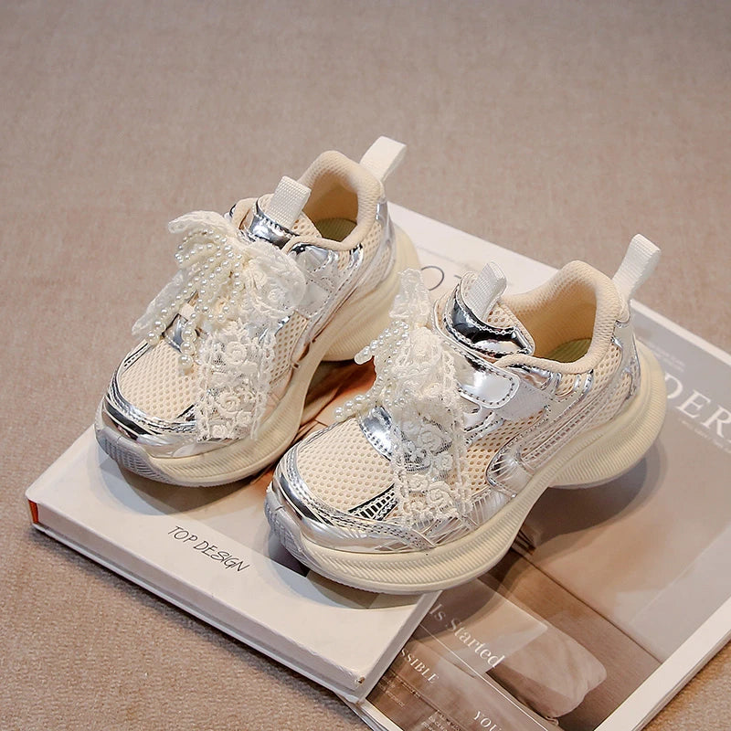 Girls' Sports Fashion Dad Shoes 2025 Spring
