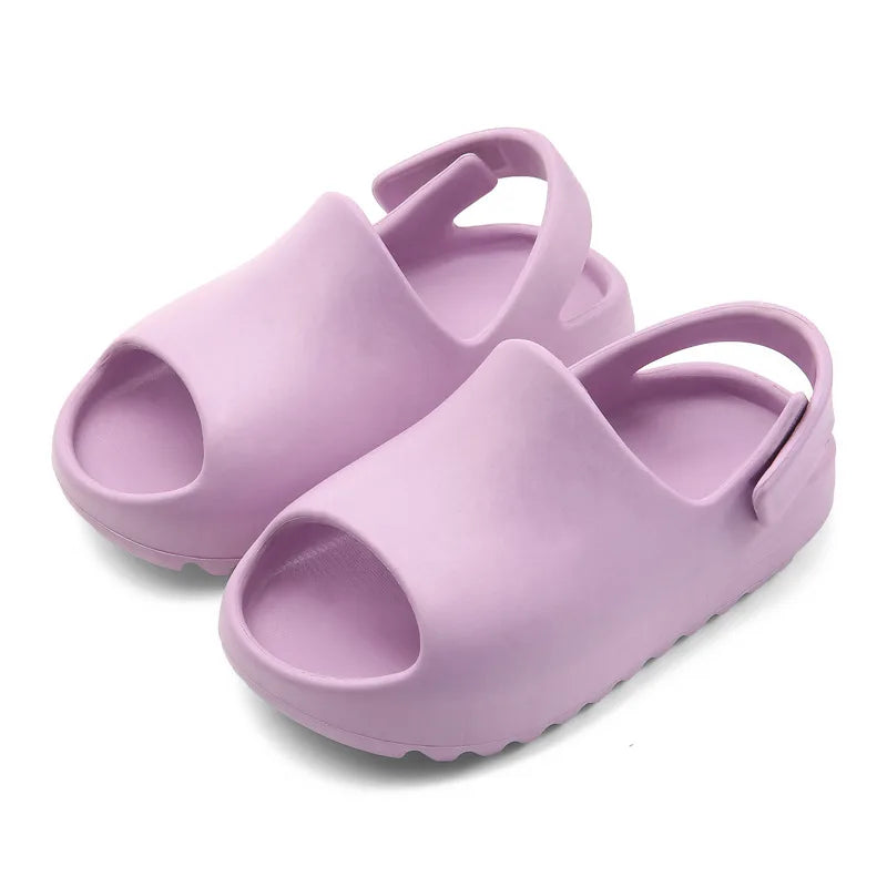 Eyriphy Boys And Girls Beach Sandals Adjustable Outdoor Slippers
